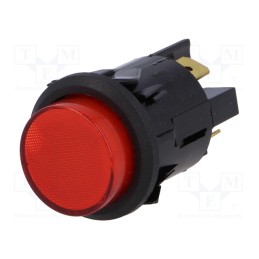1 pcs x BULGIN - C7053AFBR3 - Switch: push-button, Pos: 2, DPST-NO, 16A/250VAC, 16A/28VDC, OFF-ON