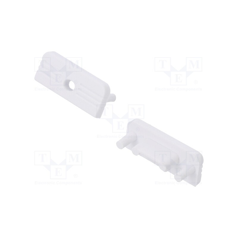 1 pcg x TOPMET - 77980001 - Cap for LED profiles, white, 20pcs, ABS, with hole, SURFACE10