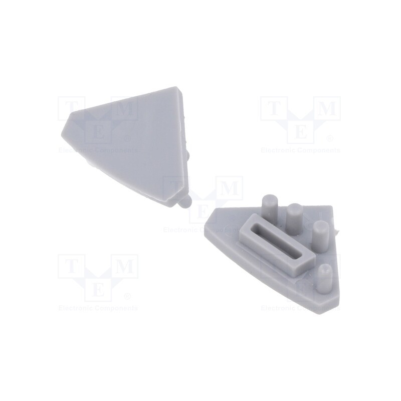 1 pcg x GTV Poland - PA-ZASGLAXNKKT-00 - Cap for LED profiles, silver, 10pcs.