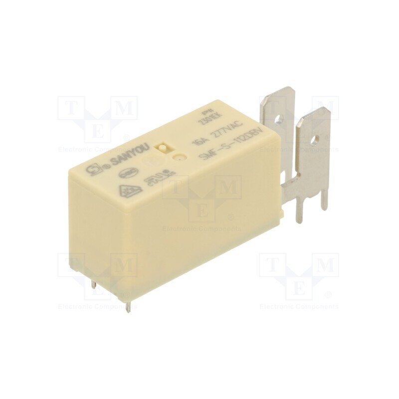 1 pcs x SANYOU - SMF-S-112DBV - Relay: electromagnetic, SPDT, Ucoil: 12VDC, Icontacts max: 16A