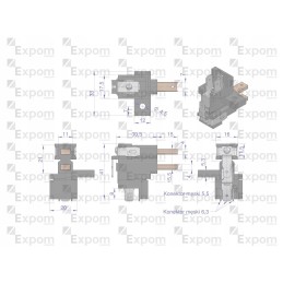 Brush holder with alternator brushes ex23000