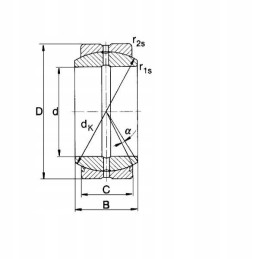 Ge30do2rs joint bearing