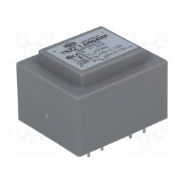 1 pcs x INDEL - TSZZ1.5/004MP - Transformer: encapsulated, 1.5VA, 230VAC, 6V, 6V, 100mA, 100mA, PCB