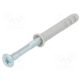 1 pcg x FISCHER - 50395 - Plastic anchor, with screw, 5x30, zinc-plated steel, N, 100pcs.