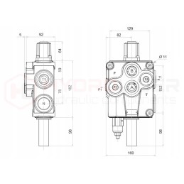 Hydro 1s 120l a1 distributor for badestnost lines