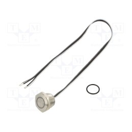 1 pcs x ONPOW - MTA16F-10E/Y/G/24V/S - Switch: vandal resistant, Pos: 2, SPST-NO, 50mA/24VDC, IP65, green