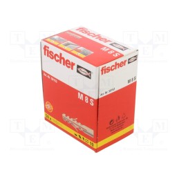 1 pcg x FISCHER - 50153 - Plastic anchor, without screw, 10x50, M-S, 50pcs, 10mm