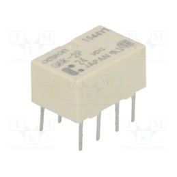 1 pcs x OMRON OCB - G6K-2P 24VDC - Relay: electromagnetic, DPDT, Ucoil: 24VDC, Icontacts max: 1A, PCB
