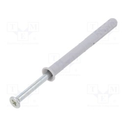 1 pcg x FISCHER - 48789 - Plastic anchor, with screw, 6x60, zinc-plated steel, N, 100pcs.