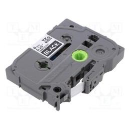 1 pcs x BROTHER - TZE-315 - Tape, 6mm, 8m, black, Character colour: white, laminated,glued