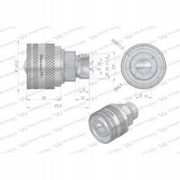 Valve plug M22x1 5 screwed Warynski