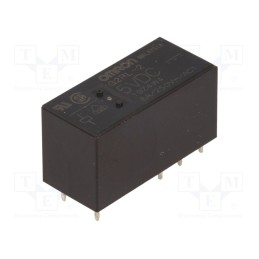 1 pcs x OMRON OCB - G2RL-2 5VDC - Relay: electromagnetic, DPDT, Ucoil: 5VDC, Icontacts max: 8A, PCB