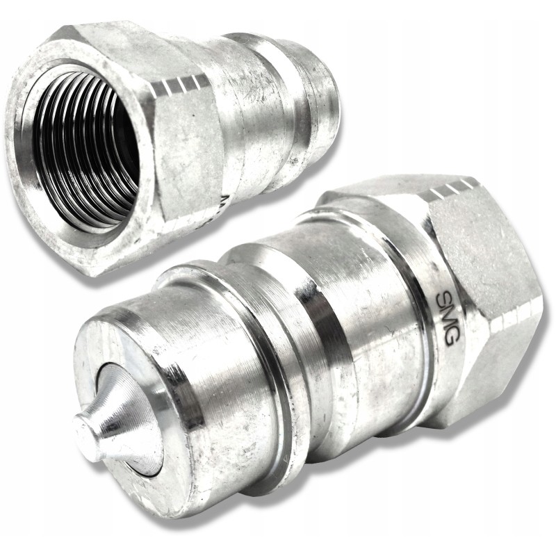 Plug connector euro female thread 1 2