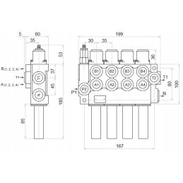 Hydro 4s 40l 4xa1 distributor for badestnost lines