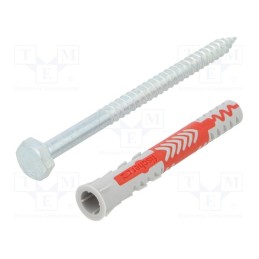 1 pcg x FISCHER - 538247 - Plastic anchor, with screw, 10x80, DUOPOWER, 10pcs, 10mm