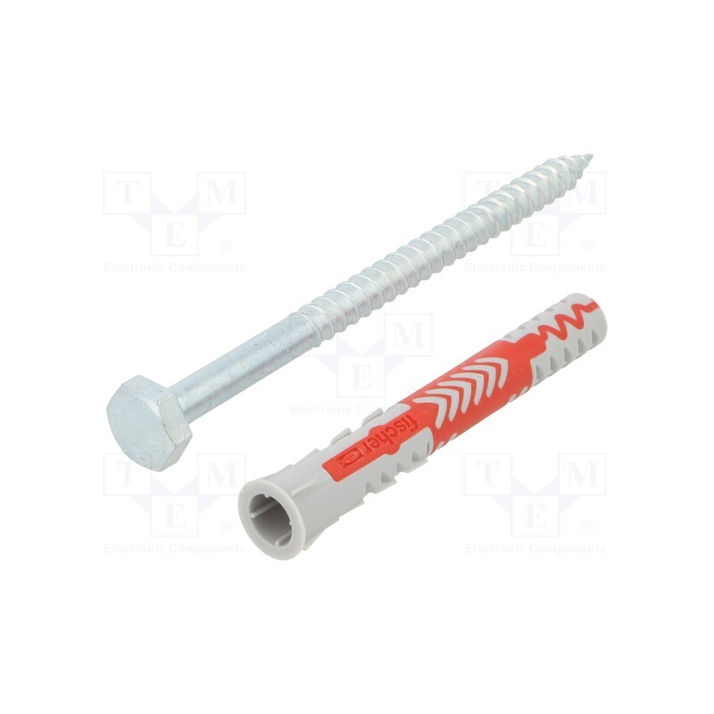 1 pcg x FISCHER - 538247 - Plastic anchor, with screw, 10x80, DUOPOWER, 10pcs, 10mm