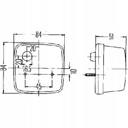 Turn signal lamp fendt x830180032000 x83018003