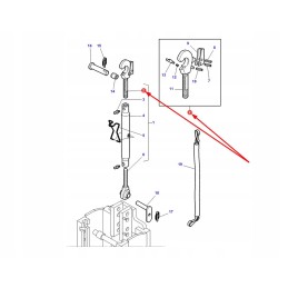 3900111m92 upper link hook