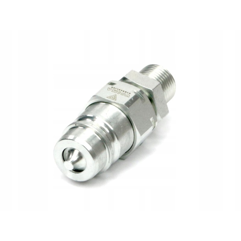 Hydraulic quick connector, Euro plug M18x1, 5 threads