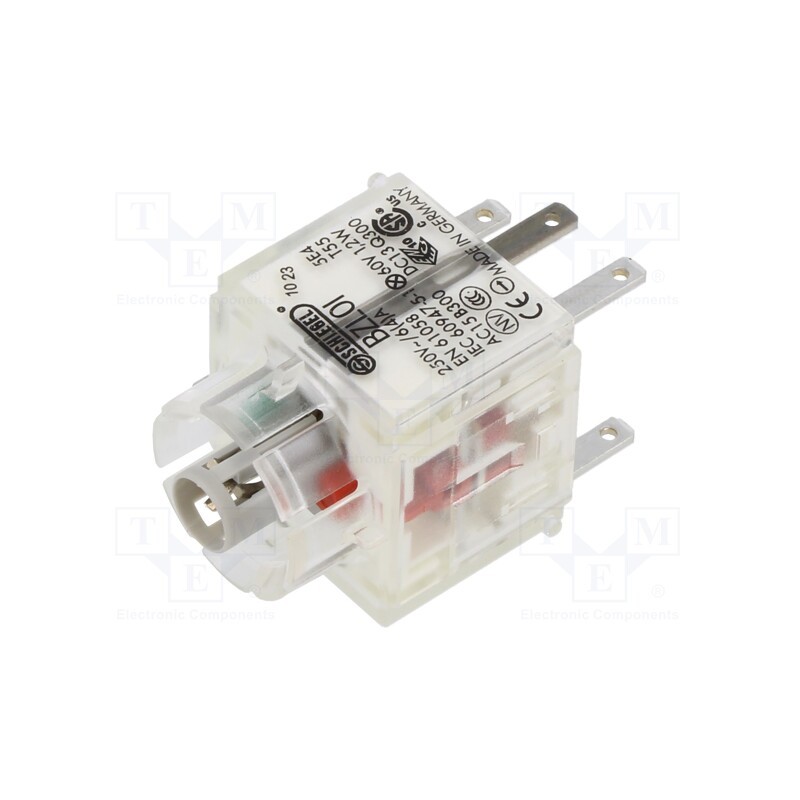 1 pcs x SCHLEGEL - BZLOI - Contact block, -30÷70°C, Illumin: yes, IP00, Contacts: NC + NO