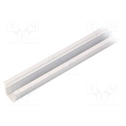 1 pcs x TOPMET - 96020001 -AS - Profiles for LED modules, white, L: 1m, DEEP10, aluminium