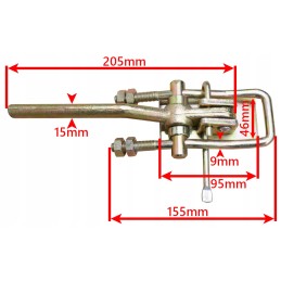 Side lock, tongue clip, right side d35 d47