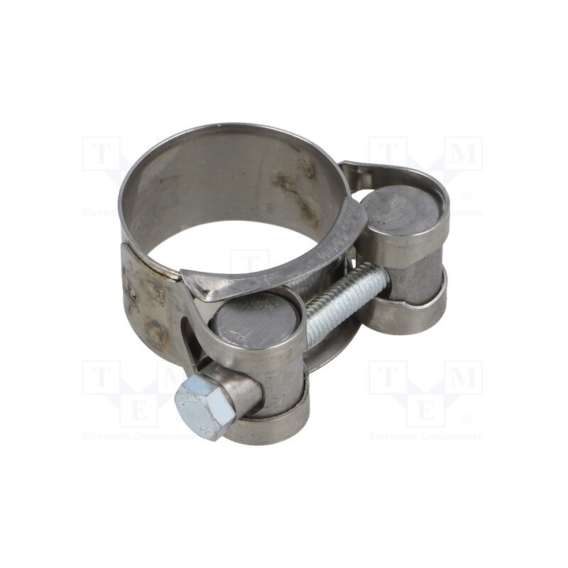 1 pcs x MPC INDUSTRIES - S4026 -AS - T-bolt clamp, W: 18mm, Clamping: 26÷28mm, chrome steel AISI 430, S