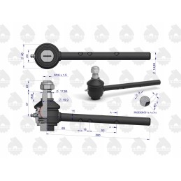 Right ball joint mf 3 original ursus