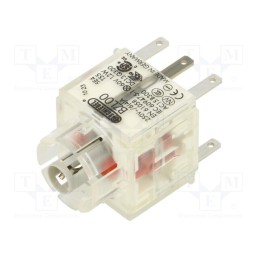 1 pcs x SCHLEGEL - BZLOO - Contact block, -30÷70°C, Illumin: yes, IP00, Contacts: NC x2, 3mm