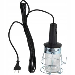Workshop lamp with a metal cover, 230 volts