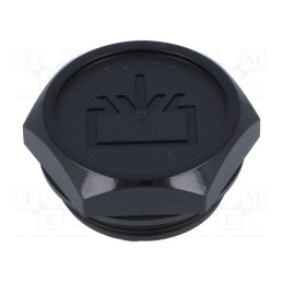 1 pcs x ELESA+GANTER - 58571 - Fill plug, without side hole, Thread: M40, Overall len: 24mm