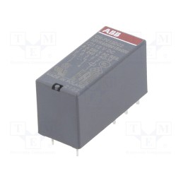 1 pcs x ABB - 1SVR405601R4000 - Relay: electromagnetic, DPDT, Ucoil: 12VDC, 8A, max.250VAC, PCB