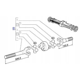 Polos drive complete right New Holland 5166549