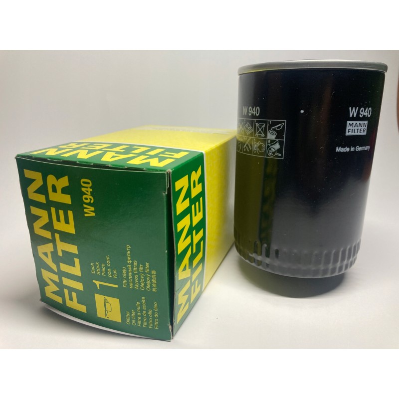 Mann W940 oil filter for Fendt Renault tractors
