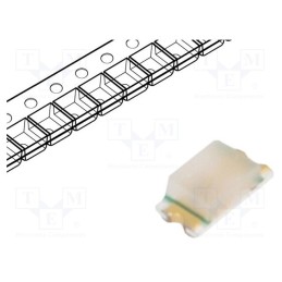 5 pcs x ROHM SEMICONDUCTOR - SML-D12V8WT86 - LED, SMD, 0603, red, 16÷40mcd, 1.6x0.8x0.55mm, 2.2V, 20mA, 54mW