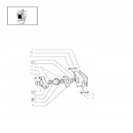 Pump drive shaft new holland t5 td 84420573 cn