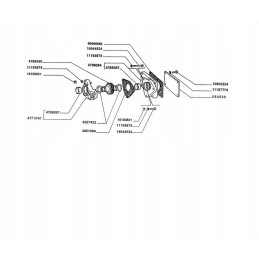 Pump drive shaft new holland t5 td 84420573 cn