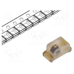 5 pcs x KINGBRIGHT ELECTRONIC - KPHHS-1005SECK - LED, SMD, 0402, orange, 120÷220mcd, 1x0.5x0.5mm, 120°, 2.1÷2.5V