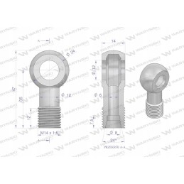 Ring connector fi12 8l m14x1 5 warynski sprz