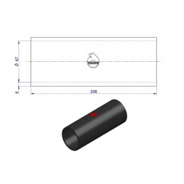 Upper rubber hose C 385 original Ursus