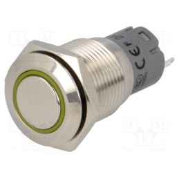 1 pcs x ONPOW - LAS2-GQF-11E/Y24V/S-P - Switch: vandal resistant, Pos: 2, SPDT, 0.5A/220VAC, 1A/24VDC, IP65