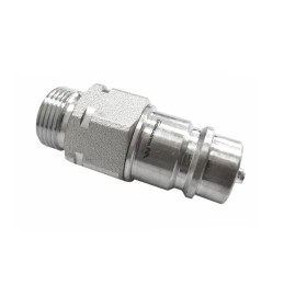 Hydraulic quick connector, Euro plug M22x1, 5 threads