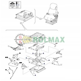 Set of seat bushings New Holland Case 9968552 820