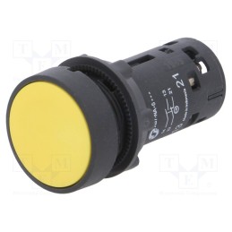 1 pcs x SCHNEIDER ELECTRIC - XB7NA85 - Switch: push-button, 22mm, Stabl.pos: 1, NC + NO, yellow, none, IP65