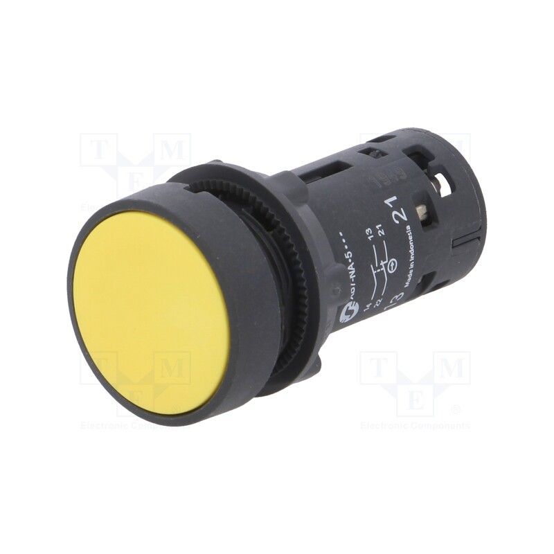 1 pcs x SCHNEIDER ELECTRIC - XB7NA85 - Switch: push-button, 22mm, Stabl.pos: 1, NC + NO, yellow, none, IP65