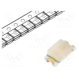 5 pcs x ROHM SEMICONDUCTOR - SML-D12P8WT86 - LED, SMD, 0603, green, 2.5÷6.3mcd, 1.6x0.8x0.55mm, 2.2V, 20mA, 54mW