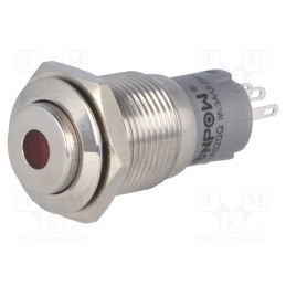 1 pcs x ONPOW - LAS2GQH-11D/R/24V/S/FP - Switch: vandal resistant, Pos: 2, SPDT, 0.5A/220VAC, 1A/24VDC, IP67
