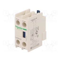 1 pcs x SCHNEIDER ELECTRIC - LADN20 - Auxiliary contacts, Series: TeSys D, Leads: screw terminals