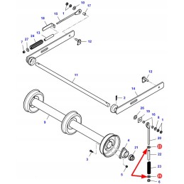 La355501740 chaff elevator roller washer