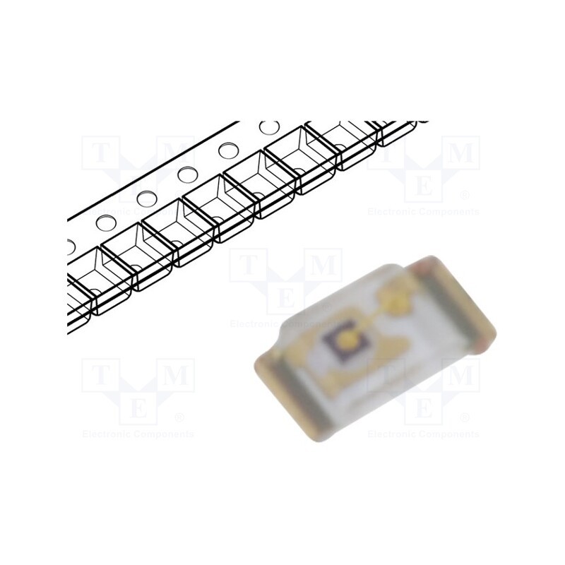5 pcs x KINGBRIGHT ELECTRONIC - KPG-1005CGC-TT - LED, SMD, 0402, green, 12÷35mcd, 1x0.5x0.2mm, 120°, 2÷2.4V, 20mA